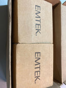 Emtek 8369US19 Square Style Brass Modern Double Cylinder Deadbolt - Flat Black