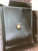 Swiss Madison Well Made Forever SM-VS242MB, Concorde Rectangle Ceramic Vessel Sink, Matte Black