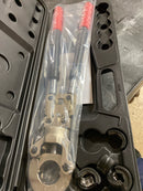 Skyshalo SDSYJVUS123413C2VV0-SK0217 Copper Press Tool Tube Fittings Crimping Kit, Pro Press Crimper with 1/2 in., 3/4 in., 1 in. Quick Change Jaws Wrench