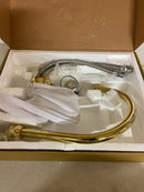 Signature Hardware 484070 Isabel 1.8 GPM Double Handle Single Hole Bar and Kitchen Faucet - Polished Brass