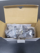 Miseno MLK4090BK Quattro Shaker Passage Door Knob Set with Square Rose - Matte Black