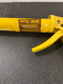 Dripless CR200 Contractor Cradle Frame Ratchet Drive Caulk Gun | 10 oz Cartridge Capacity | Caulking Gun with Machined Ratchet Teeth | Ladder Hook, Seal Punch and Cutter Built in | Contractor Grade