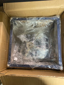 Savoy house M30009NBLPN Meridian 15.25 in. W x 25.5 in. H 4-Light Navy Blue with Polished Nickel Accents Open Lantern Pendant Light