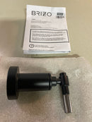 Brizo T66633-BLSL Litze Single Handle Volume Control Valve Trim - Less Valve - Matte Black / Luxe Steel
