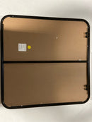 Elegant Lighting MR802424BK Evermore 24" W x 24" H Transitional Square Framed Bathroom Wall Mirror - Black