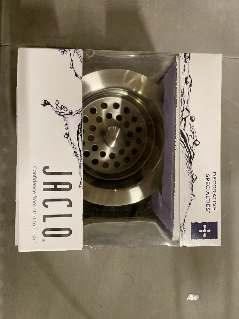 Jaclo 2829-SN X-Deep Disp Flange with Strainer, Satin Nickel