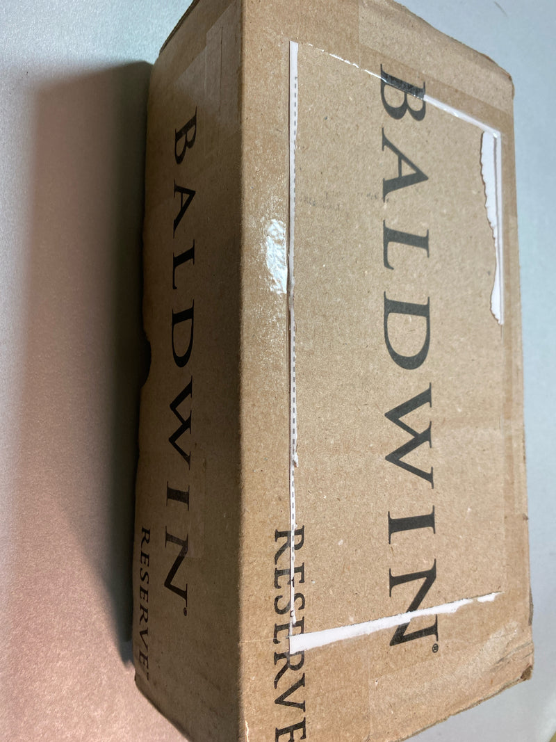 Baldwin PVFEDTSR150 Federal Privacy Leverset with Traditional Square Rose - Satin Nickel