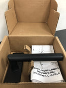 Emtek 5005US19 5 Inch Long Stretto Rectangular Single Dummy Sideplate from the Brass Modern Collection - Flat Black