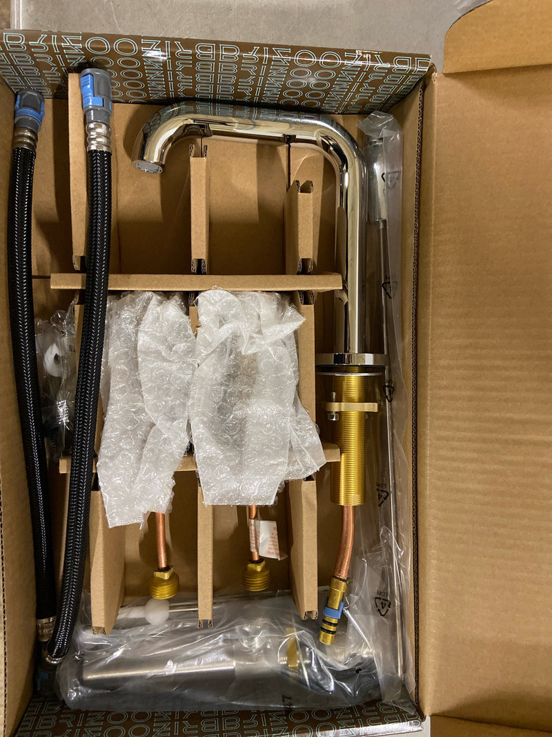 Brizo 65332LF-PCLHP-ECO Litze 1.2 GPM Widespread Bathroom Faucet with Pop-Up Drain Assembly - Less Handles - Chrome