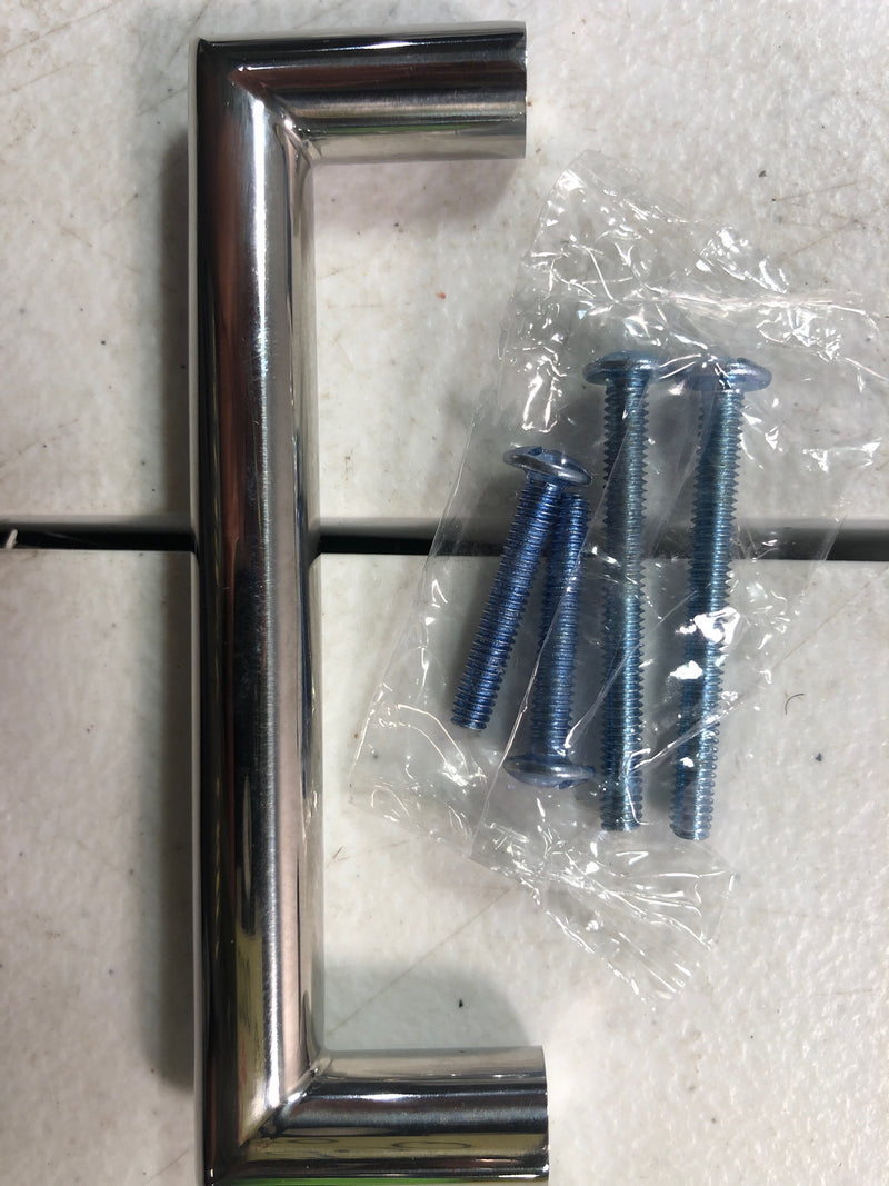 Amerock | Cabinet Pull | Polished Chrome | 3-3/4 inch (96 mm) Center-to-Center | Revolve | 1 Pack | Drawer Pull | Cabinet Handle | Cabinet Hardware