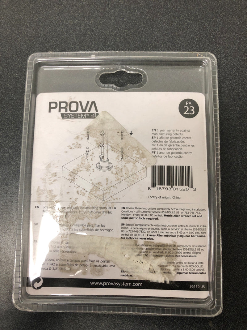 Dolle 96110 Prova PA23 Metal Heavy Duty Compression Concrete Post Anchors (4-Piece)
