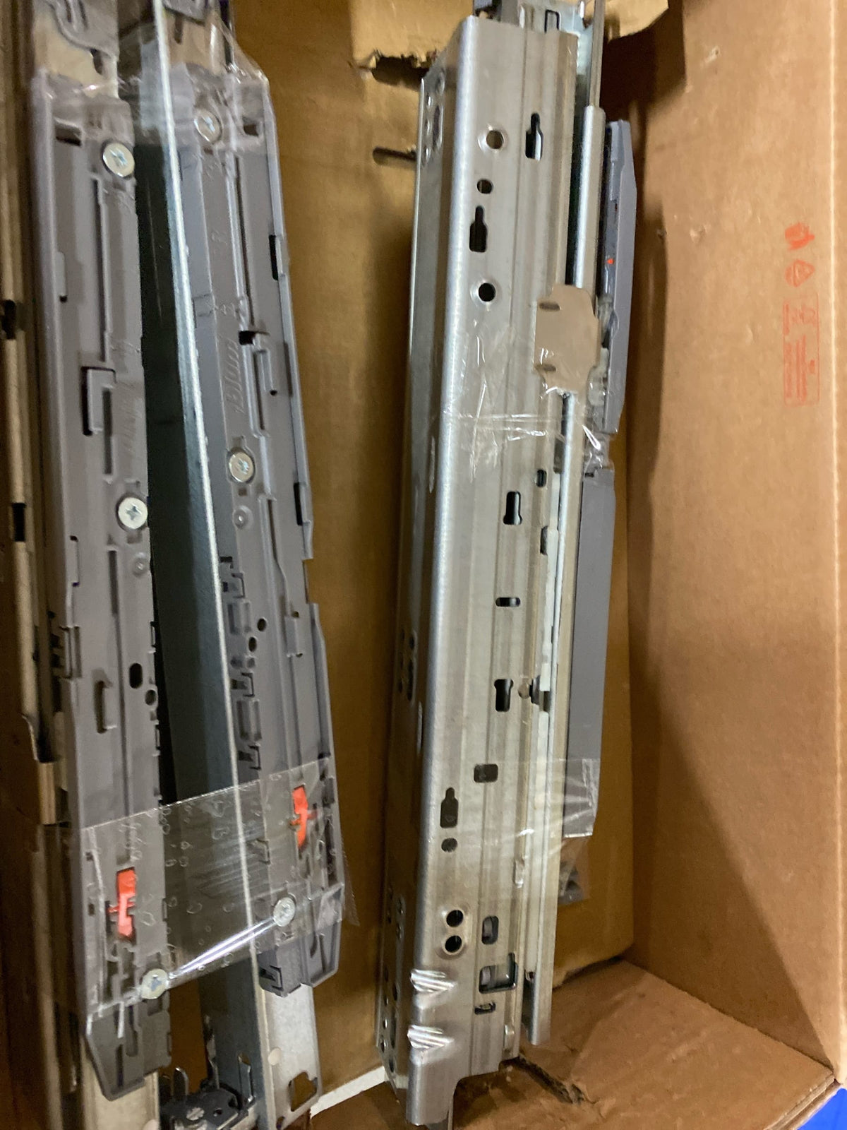 Blum 763.3810M Movento 15 Inch Full Extension Concealed Undermount Drawer Slide with 125 Lbs. Weight Capacity, Self Close and Soft Close - Pair - N/A