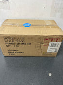 HomePlace Lighting 628811AD-451 Colton Urban/Industrial Clear Water Glass Torchiere Wall Sconce, 1-Light 100 Watt, 17" H x 5" W, Aged Brass