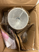 Millennium lighting 16101-PN 5 in. 1-Light Polished Nickel Sconce Linen