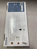 Moen Meena Bronzed Gold One-Handle Single Hole Modern Bathroom Sink Faucet with Optional Deckplate and Drain Assembly, 84794BZG