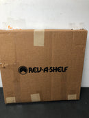 Rev-A-Shelf LD-4BW-401-24-1 Lazy Daisy Banded Wood Single Shelf 24" Kidney Shaped Lazy Susan for Corner Base Cabinets - Shelf Only - Maple