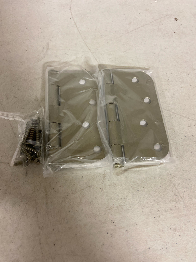 Emtek 91034TWB 4" x 4" Plain Bearing 5/8" Radius Corners Mortise Hinge - Pair - Tumbled White Bronze