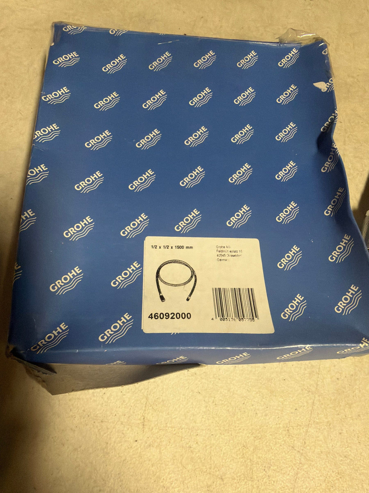 Grohe 46092000 LadyLux Hose, 15mm x ½ x 1500mm, Chrome
