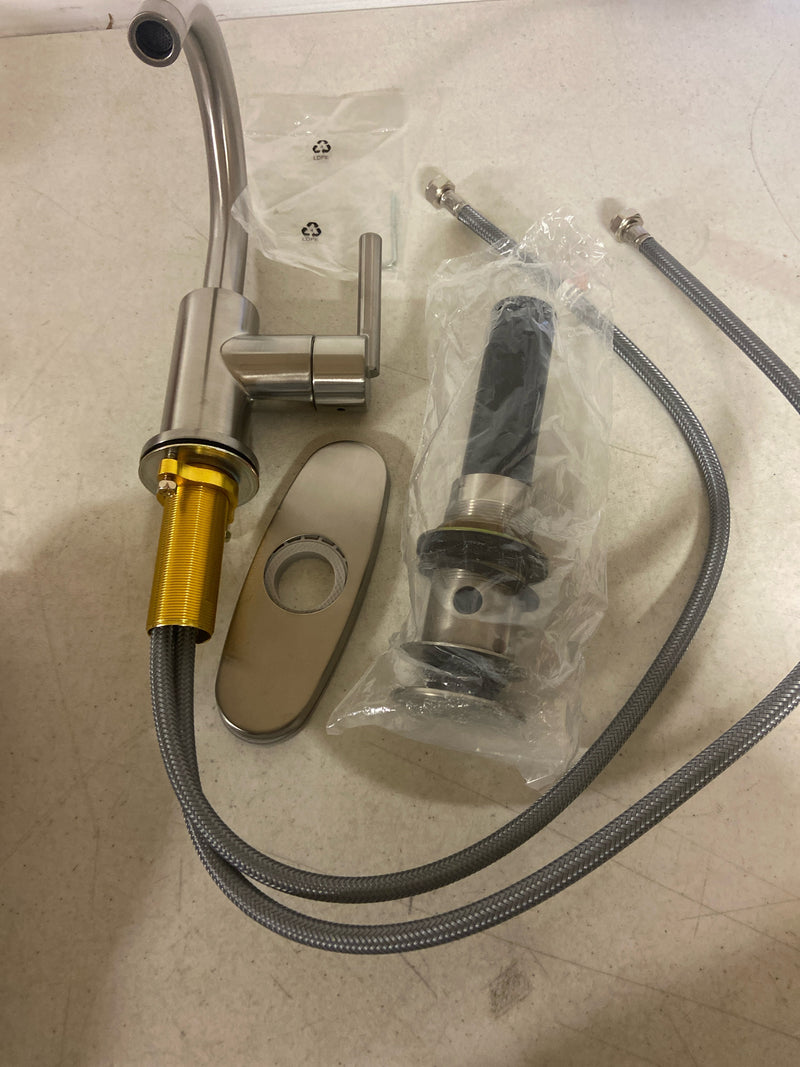 Miseno MNO1343LSLZBN Mia 1.2 GPM Single Hole Bathroom Faucet - Brushed Nickel