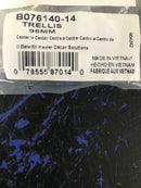 Belwith Keeler B076140-14 Trellis 3-3/4" Center to Center Quatrefoil Cabinet Handle / Drawer Pull - Polished Nickel