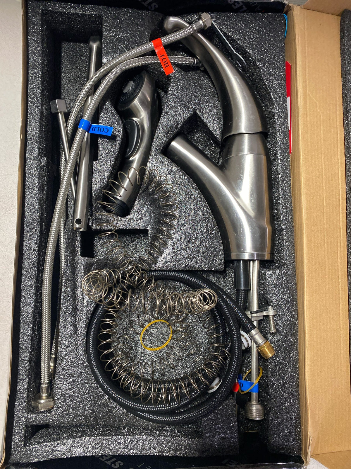 Miseno KPS3089C PureSteel 1.8 GPM Pull-Out Kitchen Faucet, Stainless*READ*