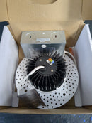 Jesco Lighting RLF-4515-RTL-UNI-SW5-WH RLF LED Canless Recessed Fixture with 4" Open Trims - IC Rated and Airtight - White