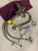 Elkay LK500GN04T4 2.2 GPM Deck Mounted Double Handle Utility Faucet with Metal Handles - Chrome