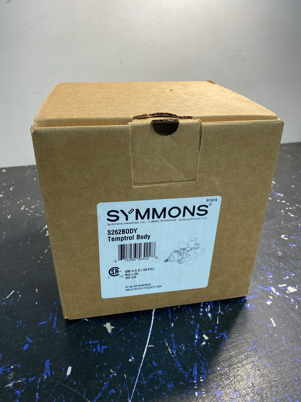 Symmons S262BODY Temptrol Rapid Install Pressure-Balancing Tub/Shower Valve with VersaFlex Integral Diverter - N/A
