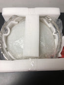 Home decorators collection 34761-HBSN Thayer 8.5 in. 2-Lights Round Satin Nickel Opal White Glass Drum Semi Flush Mount, Modern Ceiling Light