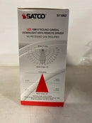 Satco Lighting S11862 ColorQuick LED Canless Recessed Fixture with 6" Adjustable Trims - IC Rated and Airtight - Black