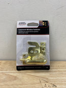 First Watch 1432 Casement Window Fastener with 3 Strikes for Various Applications - Polished Brass