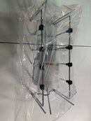 Rev-A-Shelf 5DCD-1-CR 7-13/16 Inch Drop In Pan Organizer for Peg Board - Chrome