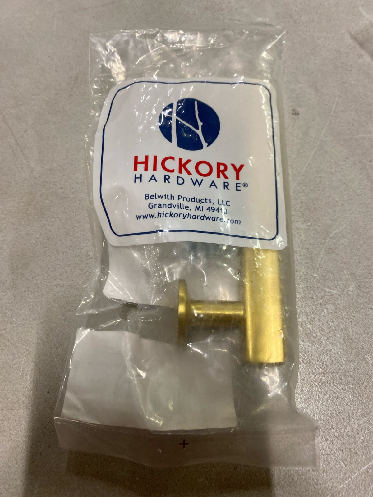 Hickory Hardware H077880BGB Woodward 3" Center to Center Pinched Square Bar Cabinet Handle / Drawer Pull - Brushed Golden Brass