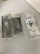 Emtek 2113US10B138 Modern Rectangular 7-1/4 Inch Single Cylinder Keyed Entry Mortise Pocket Door Lock for 1-3/8" Thick Doors - Oil Rubbed Bronze