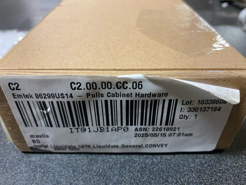 Emtek 86299US14 Geometric Rectangular 3 Inch Center to Center Bar Cabinet Pull from the Geometric Collection - Polished Nickel