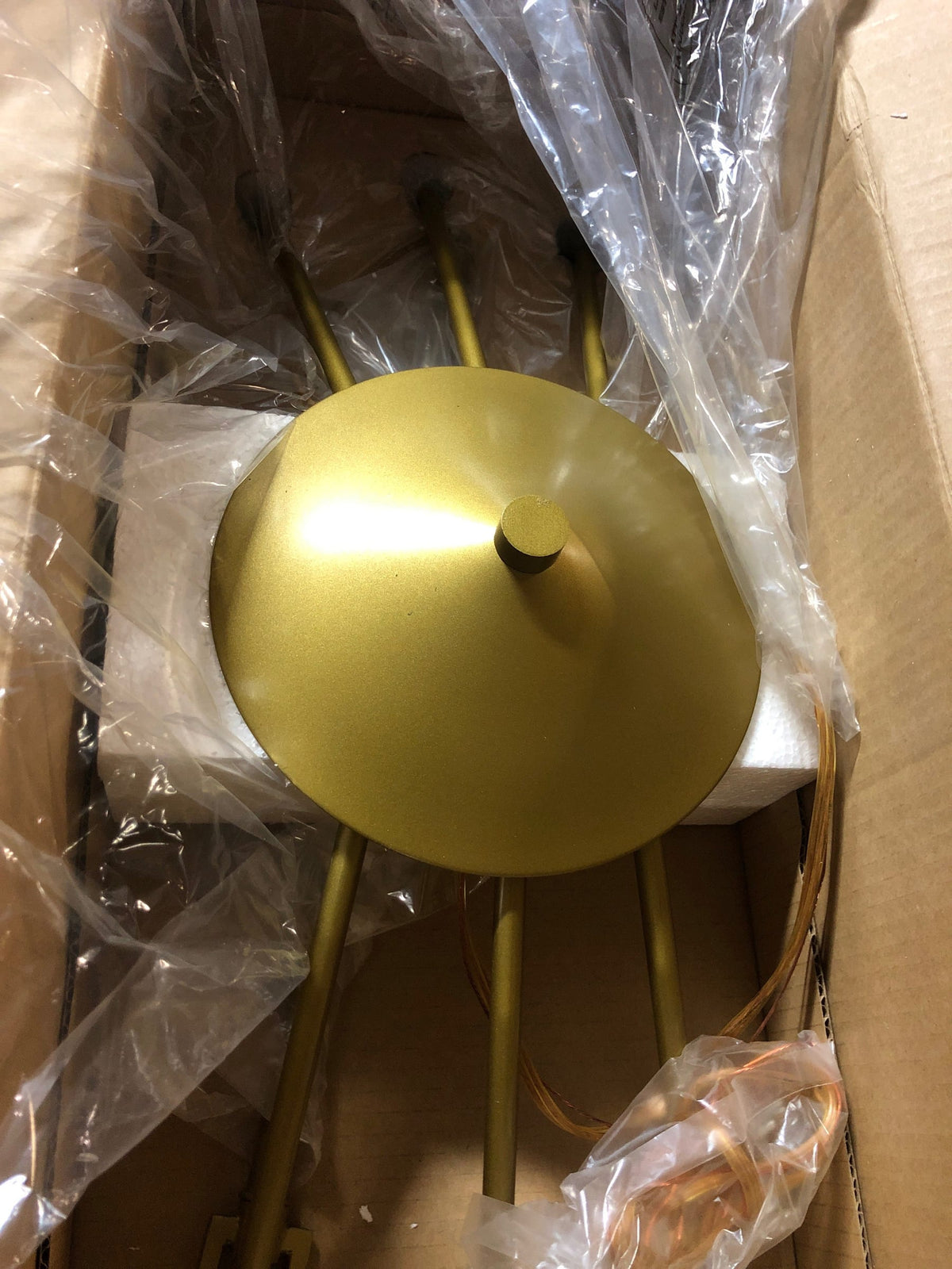 Living District Enzo 6 Light Brass Pendant