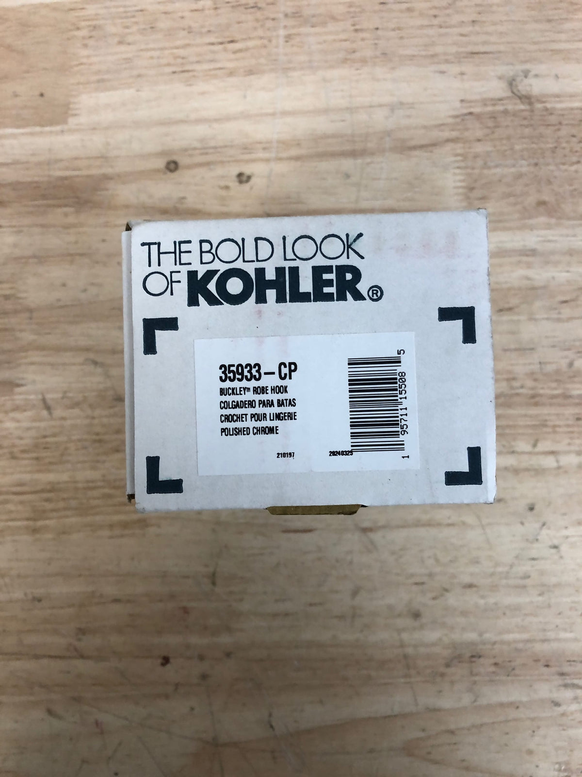 Kohler K-35933-CP Buckley Robe Hook - Polished Chrome