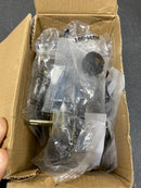 Kwikset 971HFLSQT-514 Halifax Lever Single Cylinder Interior Pack with Square Rose for Handlesets - Matte Black