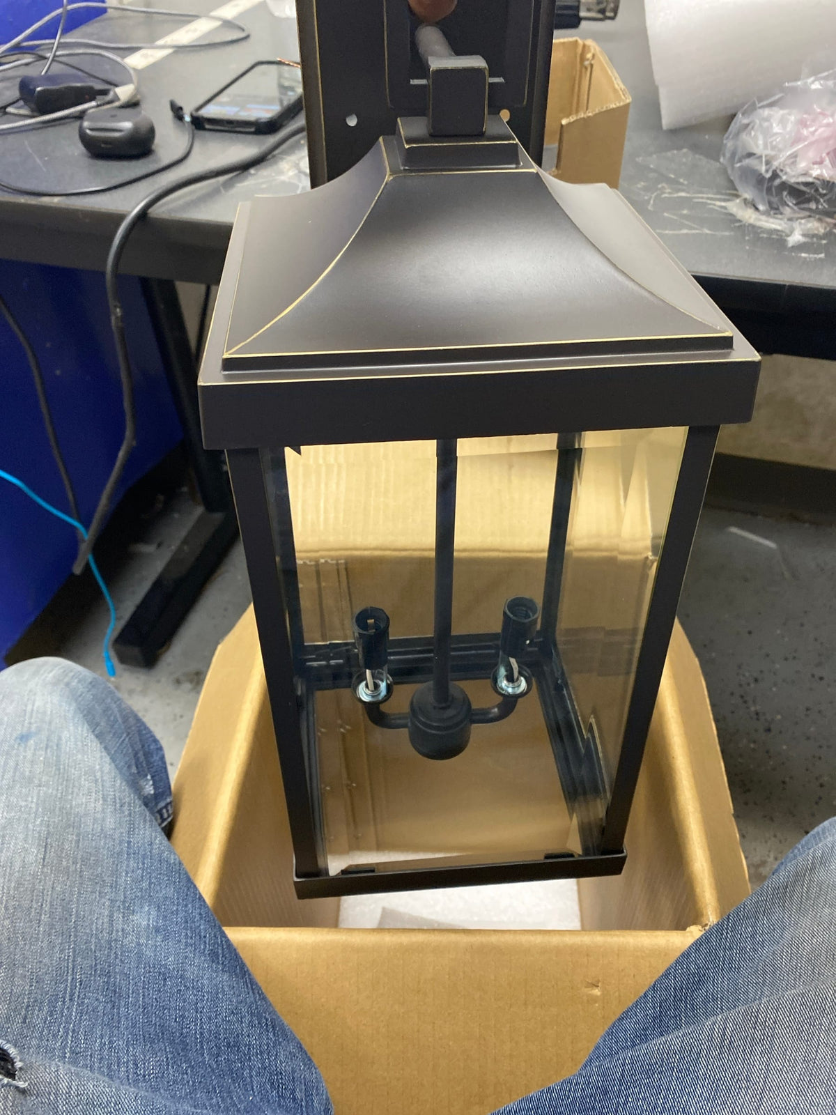 Progress Lighting P560022-020 Gibbes Street 2 Light 22" Tall Outdoor Wall Sconce - Antique Bronze
