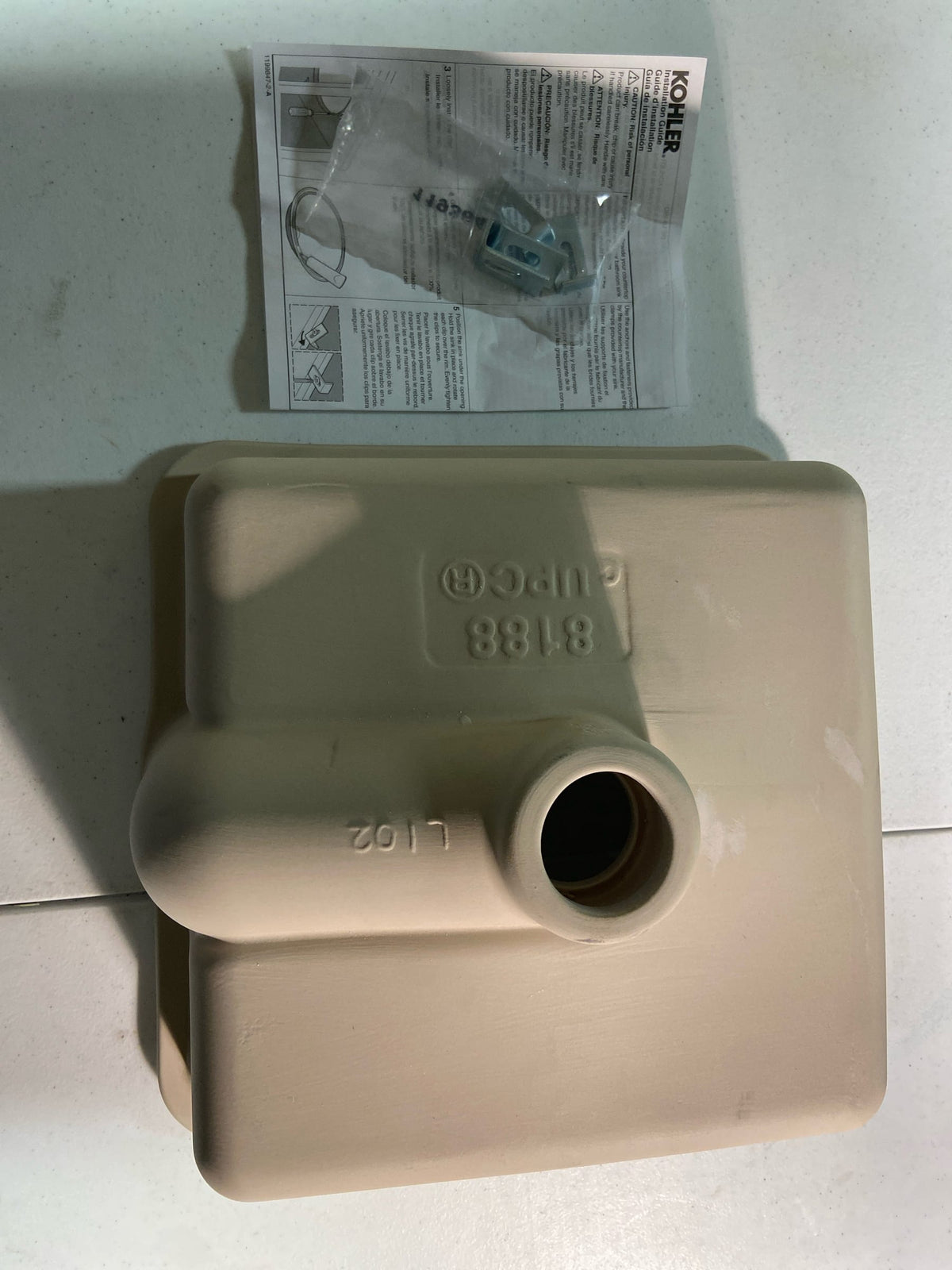 Kohler K-8188-0 Verticyl 13-1/16" Square Vitreous China Undermount Bathroom Sink with Overflow Drain - White