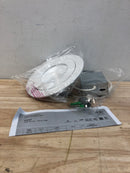 DALS Lighting FGM6-CC-WH Pivot LED Canless Recessed Fixture with 7" Adjustable Trims - Airtight - White