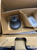 Baldwin 5015190IDM 5015 Non-Turning One-Sided Dummy Door Knob with 5048 Rose from the Estate Collection - Satin Black