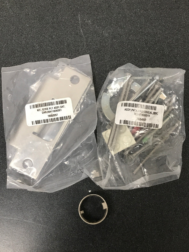 Kaba Ilco 5021XSWL26D Simplex 5000 Mechanical Pushbutton Combination Cylinder Lock with Entry Key Override - Satin Chrome