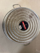 Behrens 105LFT 3 Gallon Hot Dipped Steel Low Flat Tub, Silver