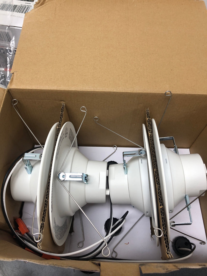 Commercial electric NS01dA09FR2-259 5/6 in. Integrated LED White Dimmable Recessed Light Trim with Adjustable Color Temperature, (2-Pack)