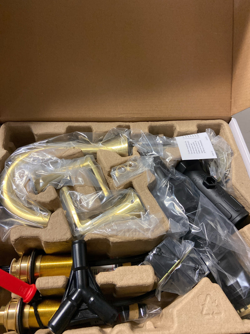 Pfister LF-049-VRIBG Vaneri 1.2 GPM Widespread Bathroom Faucet with Pop-Up Drain Assembly - Brushed Gold