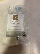 Belwith Keeler B076274-GLCH Luster 3 Inch (76 mm) Center to Center Glass Bar Cabinet Handle / Glass Drawer Pull - Glass with Chrome