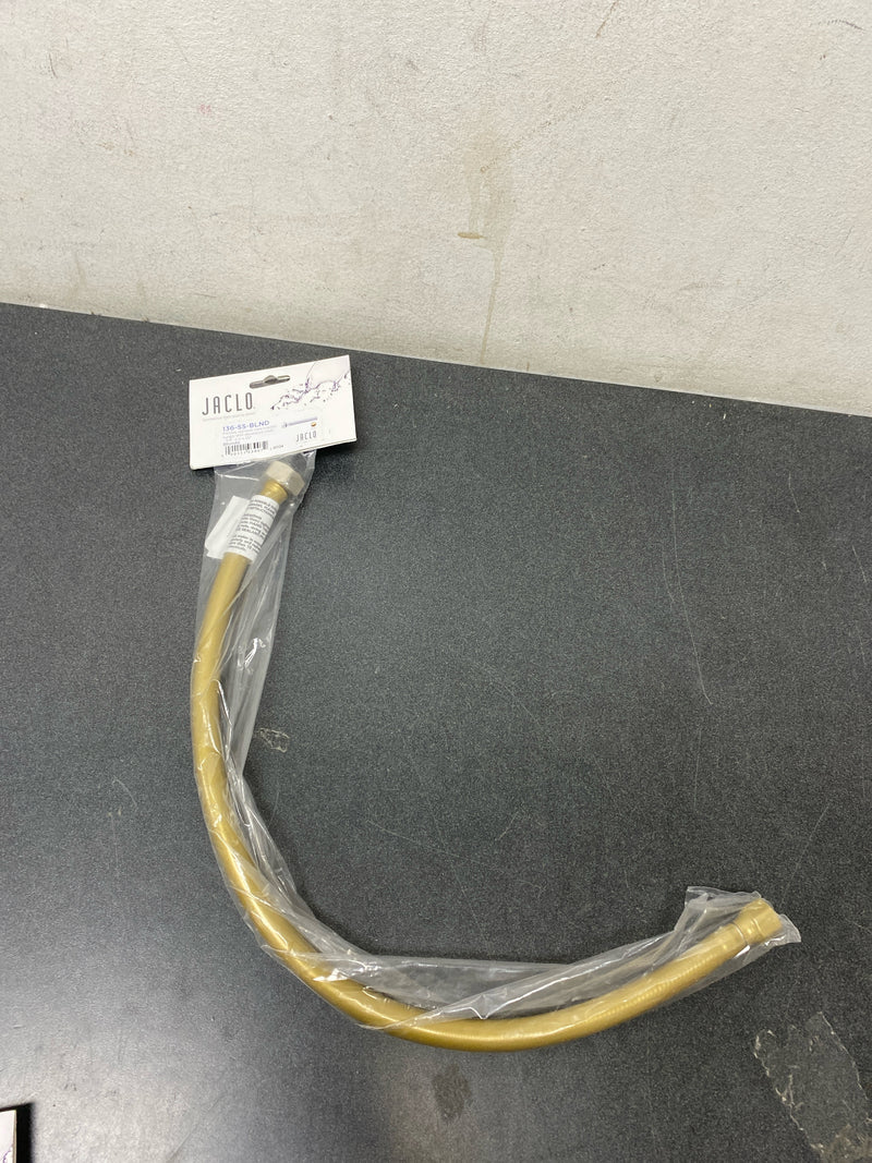 Jaclo 177-SS-BLND Flex Black (BLAK) Decorative Cover Stainless Steel Braided 3/8" O.D. x 3/8" O.D. Male 20" Extension Supply Line - Blonde