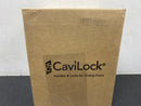 Cavilock CL400D0462 Magnetic Latching Keyed Entry Double Door Pocket Door Set for 1-3/4 Inch Door Thickness - Matte Black