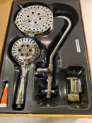 Pulse showerspas 1053-BN 6-spray 7 in. Dual Shower Head and Handheld Shower Head with Low Flow in Brushed-Nickel